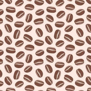 coffee beans - coffee house pale pink - LAD20