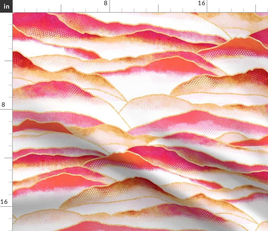 Rose Petal Mountains (Large Scale) 