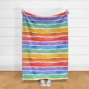 Watercolor Rainbow Stripes