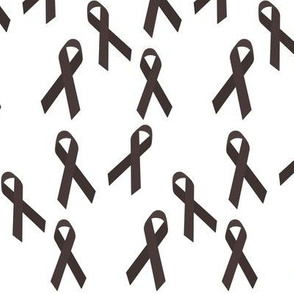 Small Scale Tossed Brown Awareness Ribbons