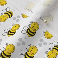 small bees with hexagons