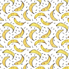 Wonky Bananas on white small