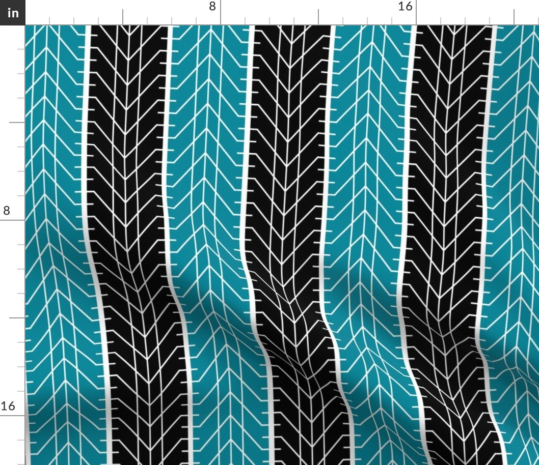 Bike Tread Teal Black