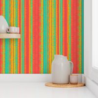 mexican_serape_aqua-red_stripes