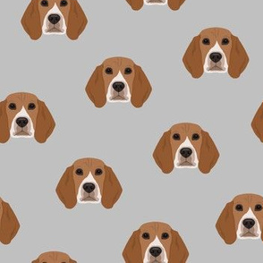 Beagle Dog Pattern - Gray