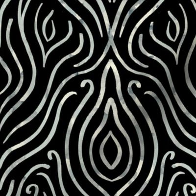 Line art damask - 