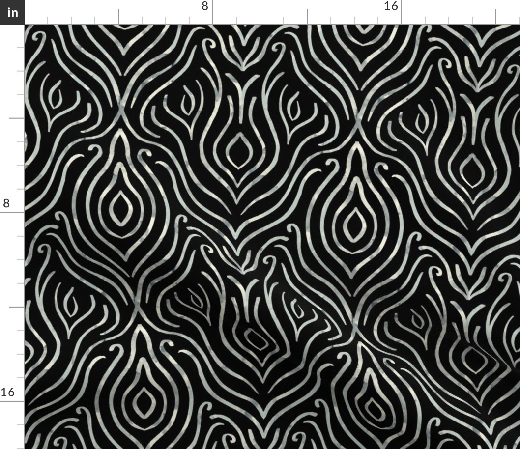 Line art damask - 