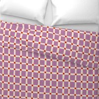 Grid Large: Mauve and Orange | Painterly Geometrics