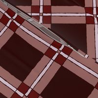 Tartan: Maroons | Painterly Geometrics