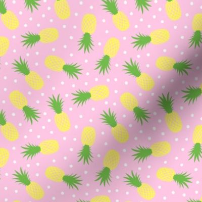(1.5" scale) pineapples - summer - pink - LAD20BS