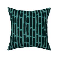 Wide Dashes Small: Green | Painterly Geometrics