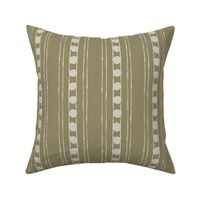 Lines and Circles: Olive | Painterly Geometrics