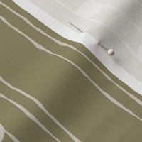 Lines and Circles: Olive | Painterly Geometrics