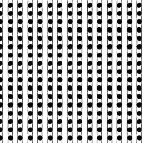 Vertical Spots: Black on White | Painterly Geometrics