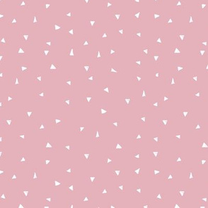 Geometric triangles minimal boho style abstract triangle nursery basic soft pink white