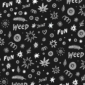 #23 weed chalkboard