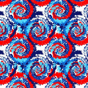 LARGE USA tie dye fabric - july 4, patriotic