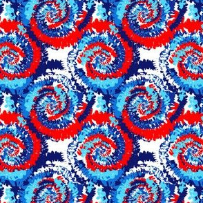 MINI USA tie dye fabric - july 4, patriotic