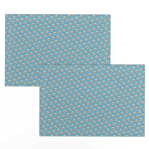 Small Shih Tzu Dog Pattern - Blue