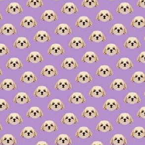 Small Shih Tzu Dog Pattern - Light Purple