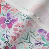 Sweet Arrangement - Watercolor Floral -small repeat