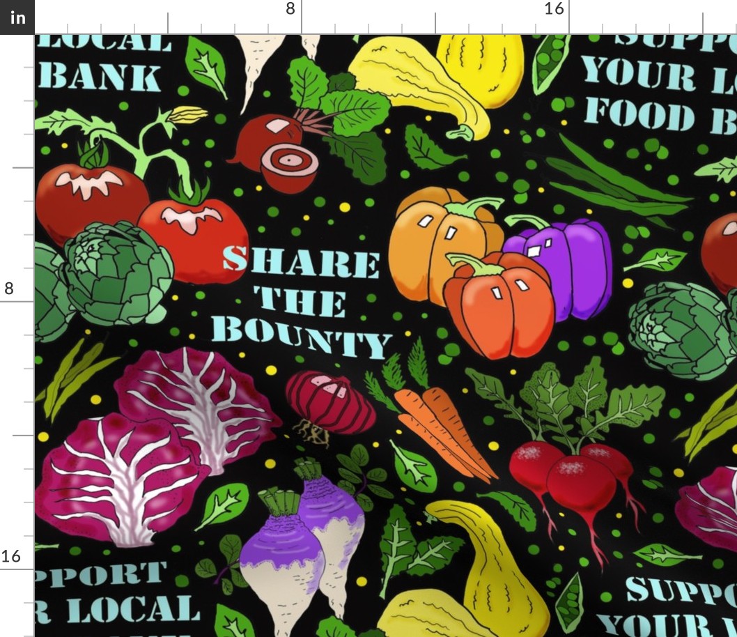 Support your local food bank 18x18