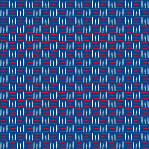 Graphic Pattern Red White And Blue