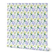 Wildflowers Pattern 2 White