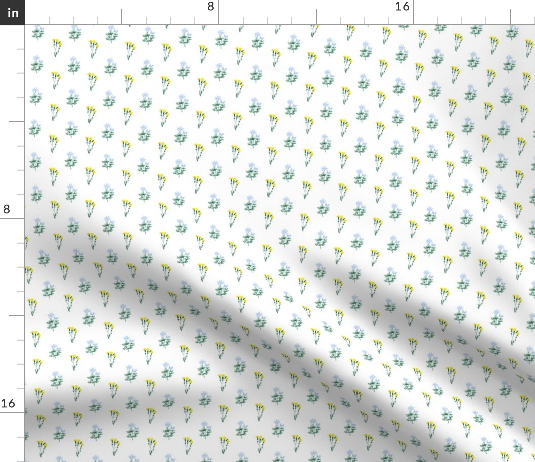 Wildflowers Pattern 5 White