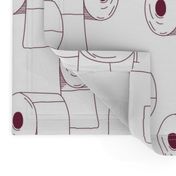 Correct toilet paper maroon