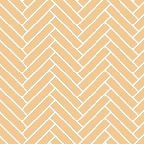 Herringbone tequila sunrise and white pattern