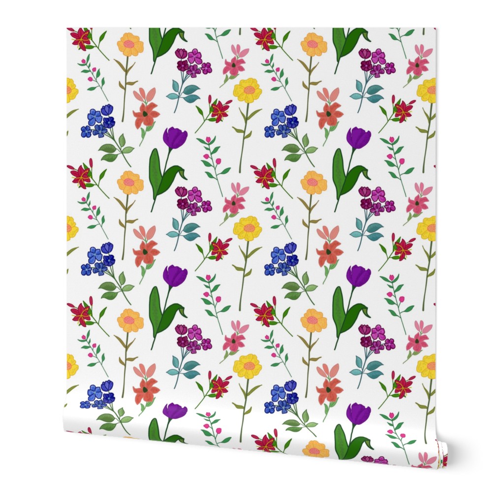 Spring Garden Chintz (Summer Floral Festival) - white 