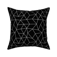 Abstract minimal geometric boho triangle raster basic neutral trend nursery monochrome black and white