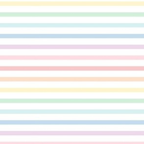 XL pastel lighter rainbow fun stripes no1 horizontal