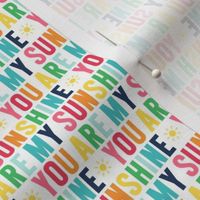 XSM you are my sunshine rainbow with navy UPPERcase