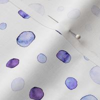 Purple polka dot watercolor // Girls polka dot // Simple kids dots