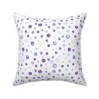 Purple polka dot watercolor // Girls polka dot // Simple kids dots