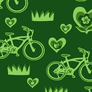 Green bicycles