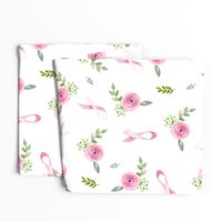 Pink Ribbon Floral