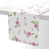 Pink Ribbon Floral