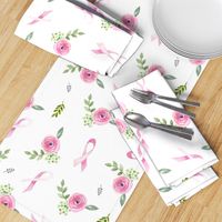 Pink Ribbon Floral