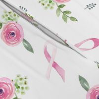 Pink Ribbon Floral