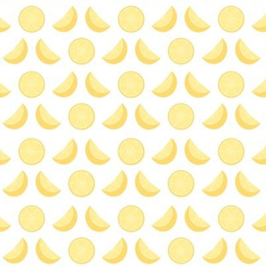 Katie's Lemons on White Background