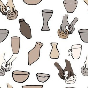 Pottery  sketches - color
