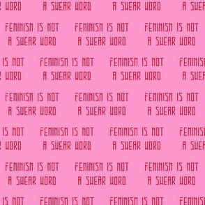 Feminism is not a swear word Extra small scale