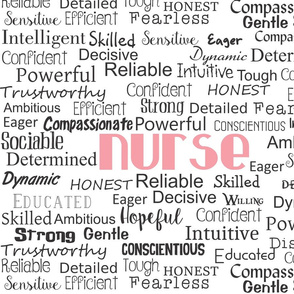 Nurse Adjectives Pink