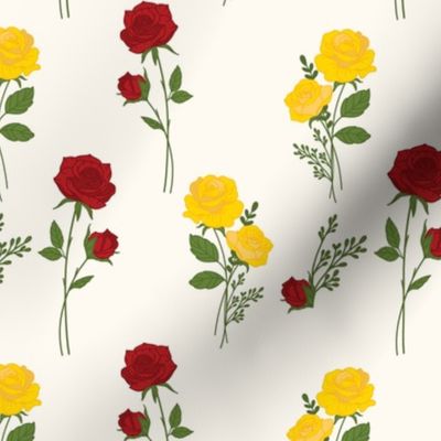 Roses, red and yellow 