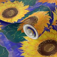 Painted Sun Flowers by ArtfulFreddy