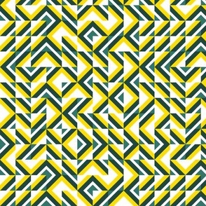 zigzag yellow-white-green small