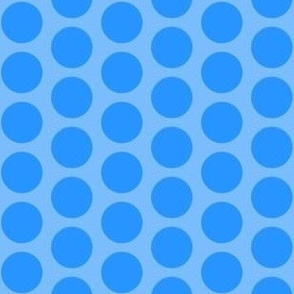 True Blue: Blue Dot on Light Blue